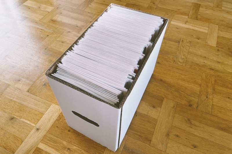 Box with comics